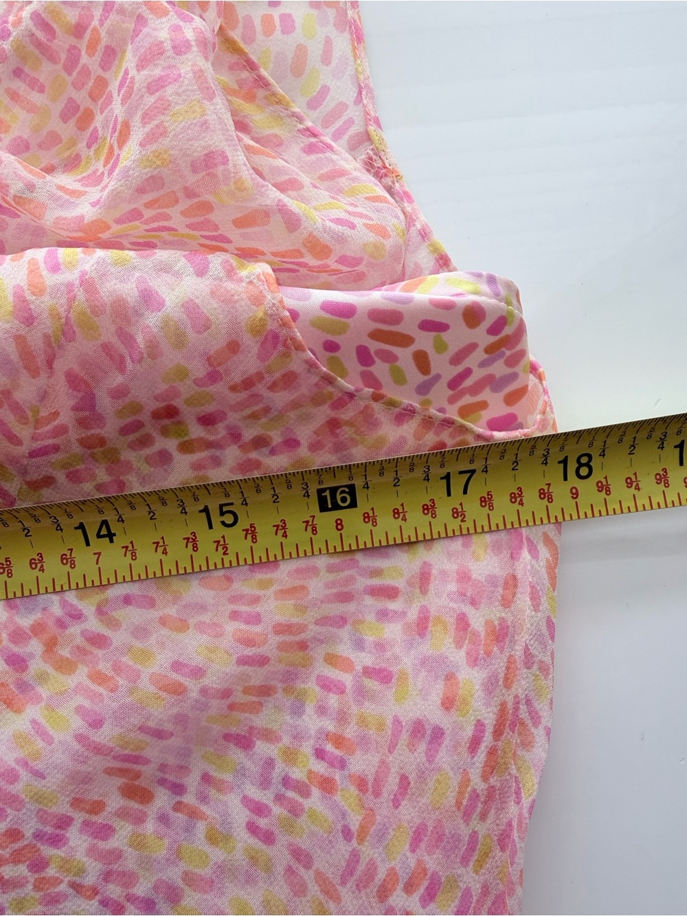 Talbots pink 100% silk dress dot print flowy vintage fairy 10 - Picture 5 of 6